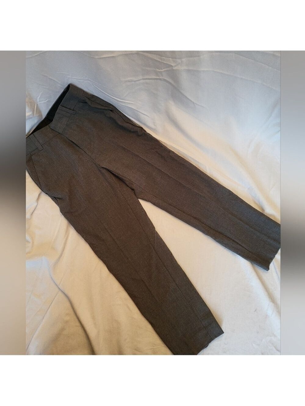 Calvin Klein Boys' Flat Front Suit Dress Pants X Slim, 8 Regular, Grey, NWT